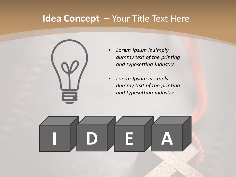 Necklace Christian Black PowerPoint Template