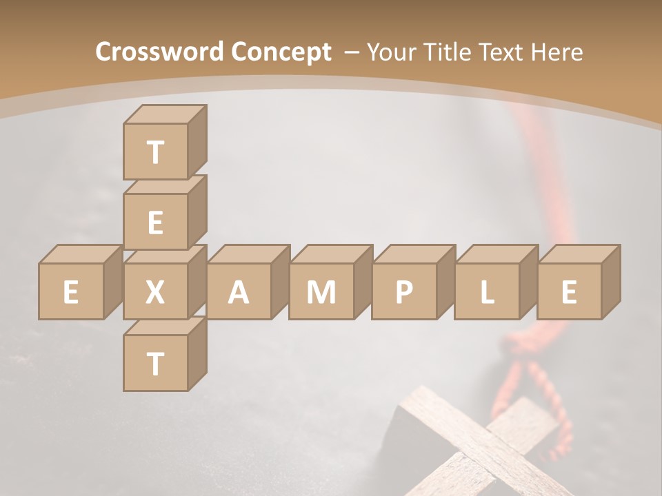 Necklace Christian Black PowerPoint Template