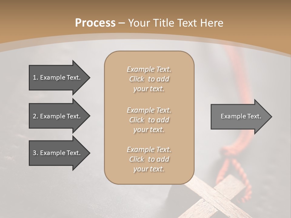 Necklace Christian Black PowerPoint Template