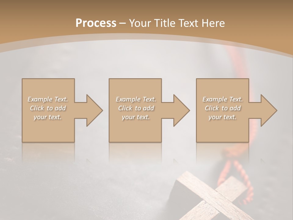Necklace Christian Black PowerPoint Template