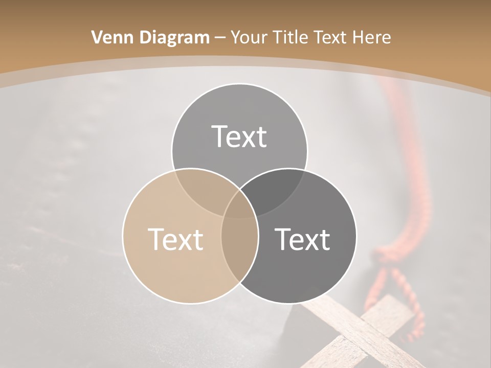 Necklace Christian Black PowerPoint Template