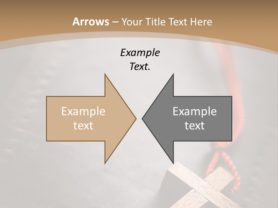 Necklace Christian Black PowerPoint Template