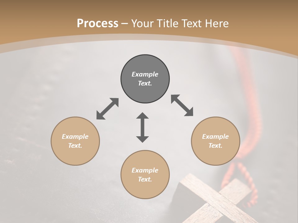 Necklace Christian Black PowerPoint Template