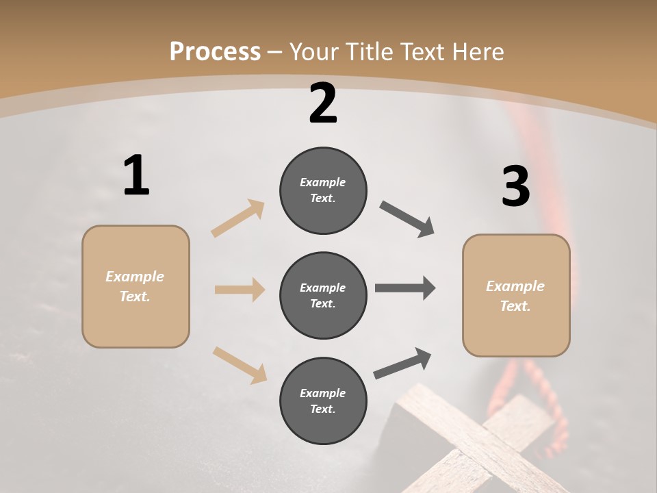 Necklace Christian Black PowerPoint Template