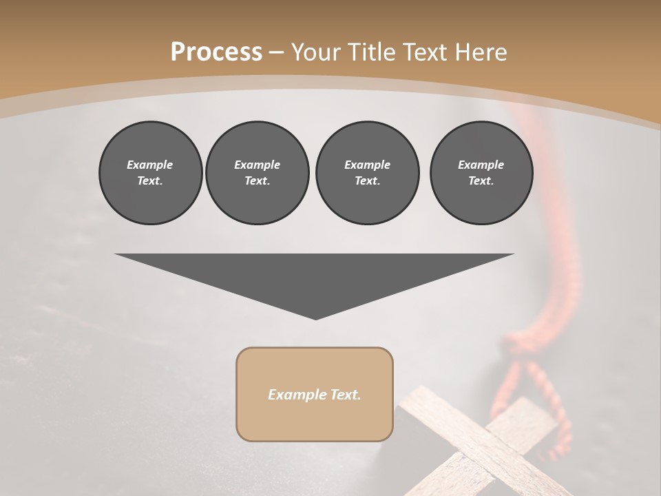 Necklace Christian Black PowerPoint Template