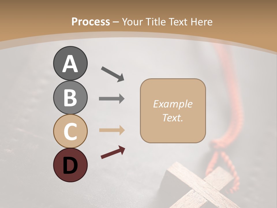 Necklace Christian Black PowerPoint Template