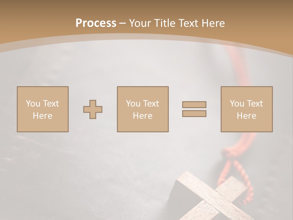 Necklace Christian Black PowerPoint Template