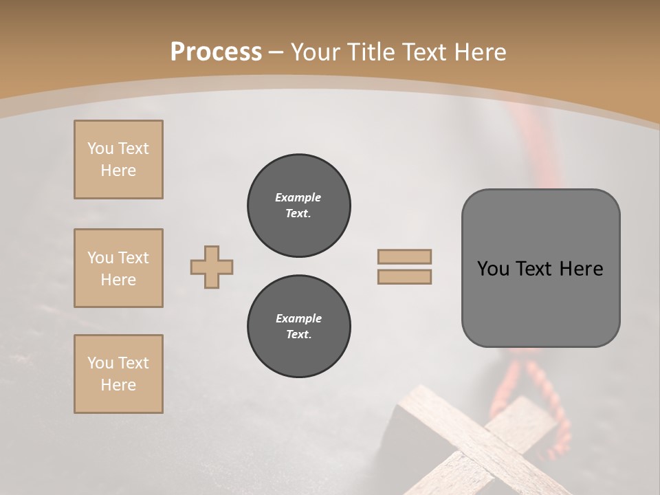 Necklace Christian Black PowerPoint Template