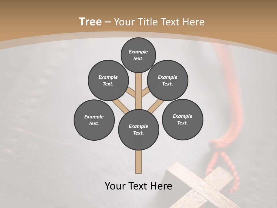 Necklace Christian Black PowerPoint Template