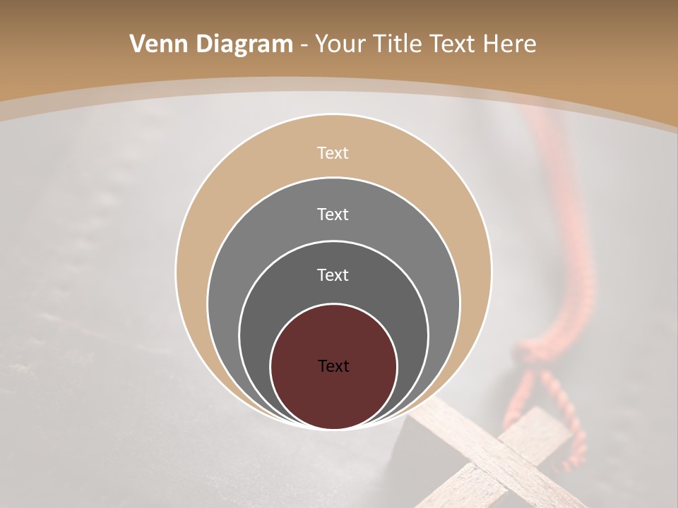 Necklace Christian Black PowerPoint Template