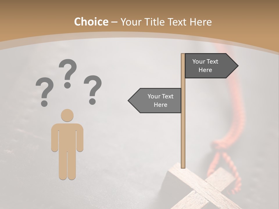 Necklace Christian Black PowerPoint Template
