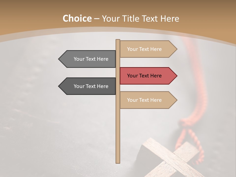 Necklace Christian Black PowerPoint Template