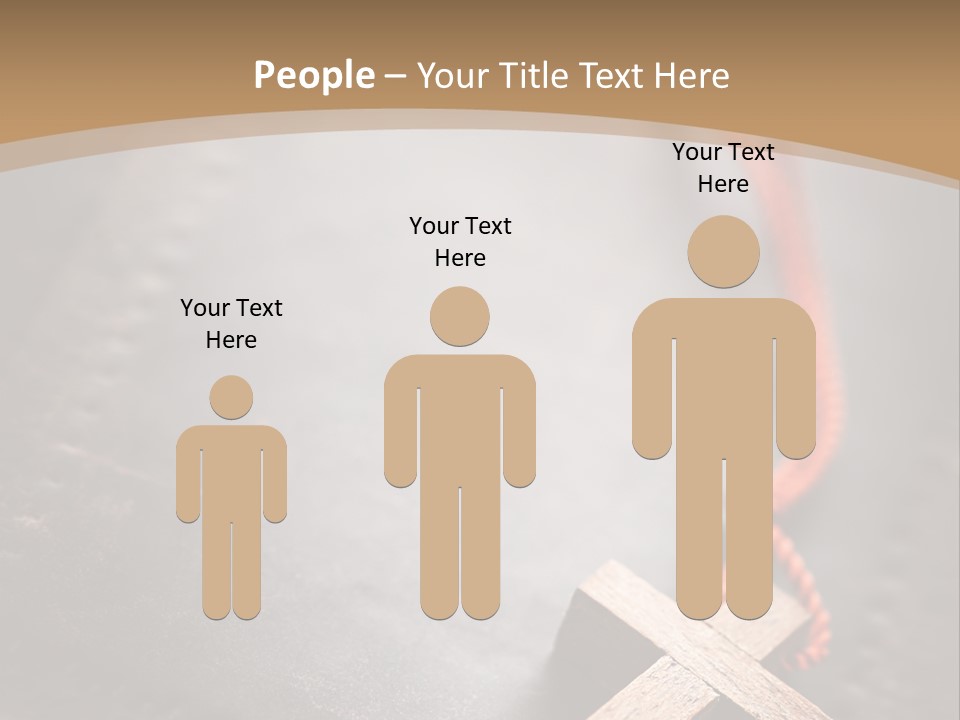 Necklace Christian Black PowerPoint Template