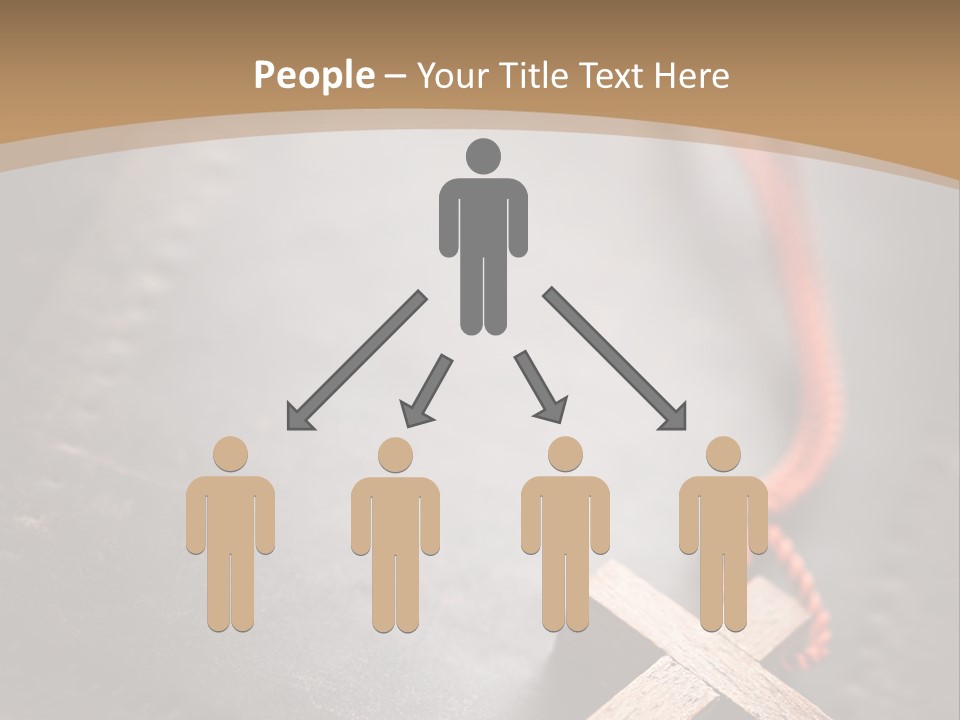 Necklace Christian Black PowerPoint Template