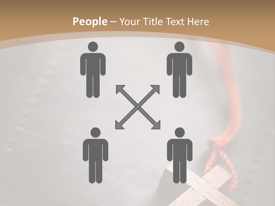 Necklace Christian Black PowerPoint Template