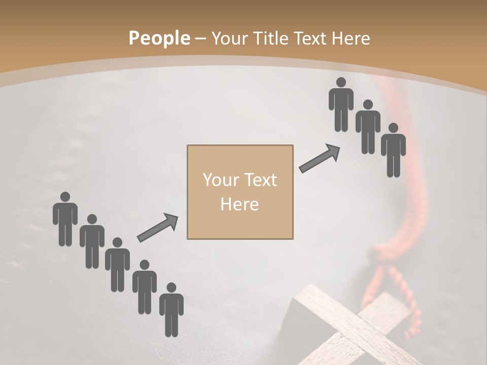 Necklace Christian Black PowerPoint Template