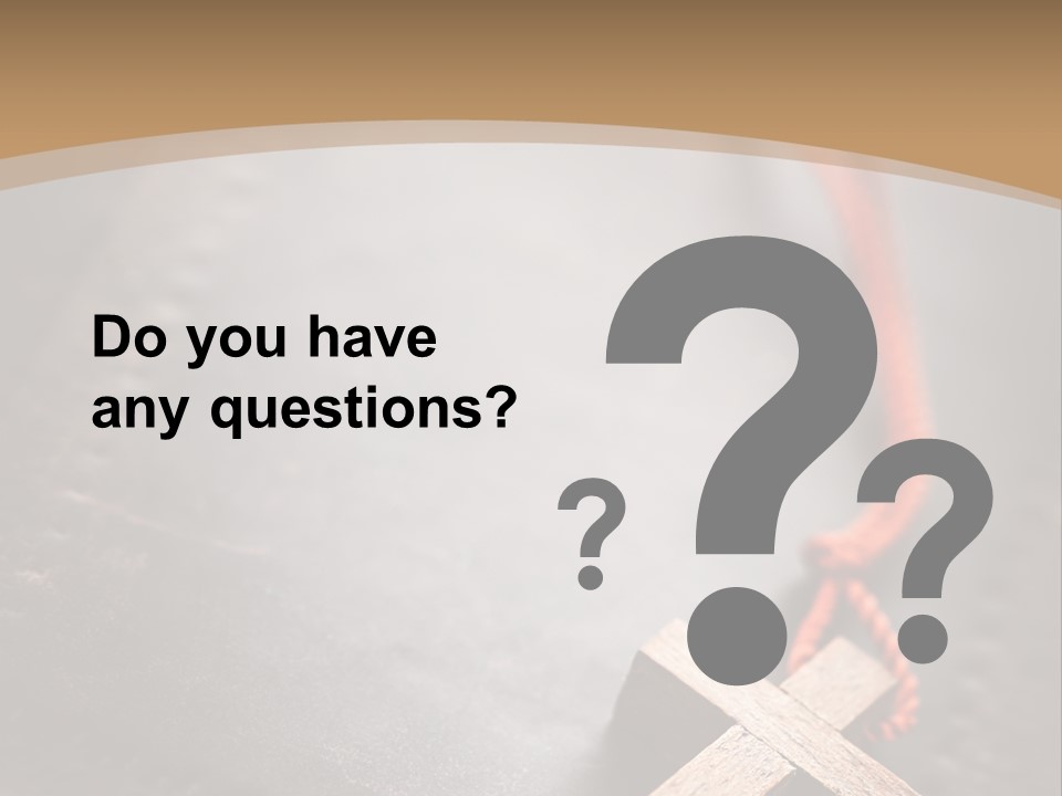 Necklace Christian Black PowerPoint Template