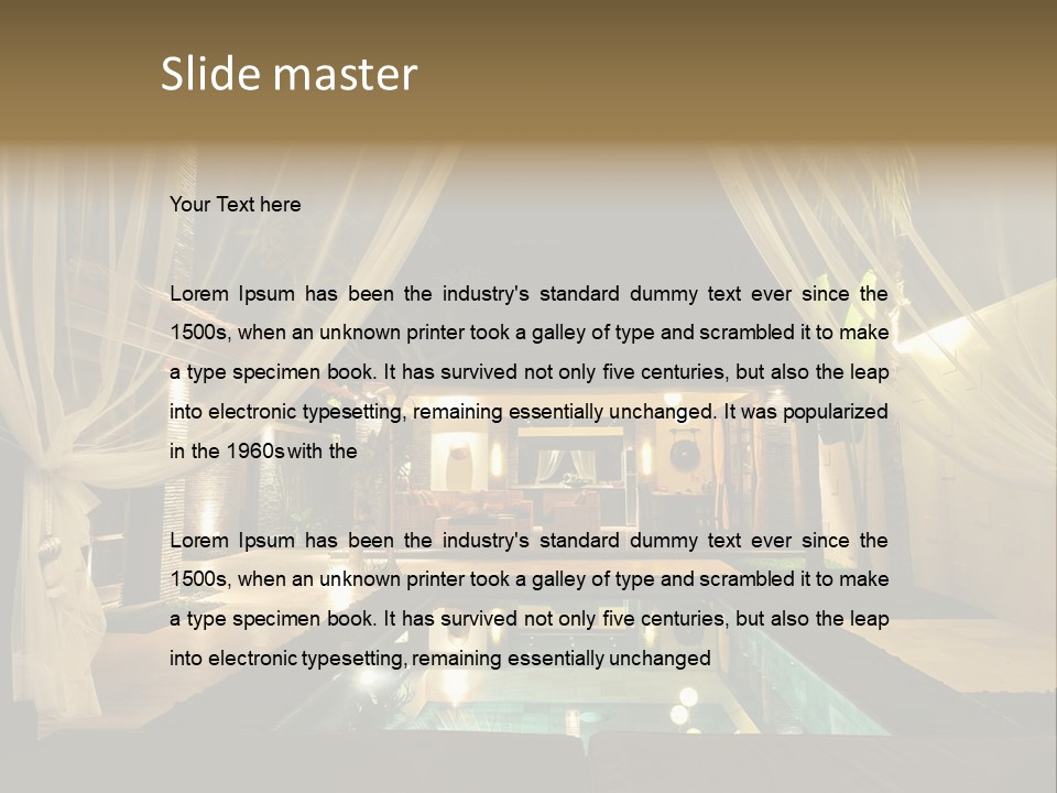 House Tourist Holiday PowerPoint Template