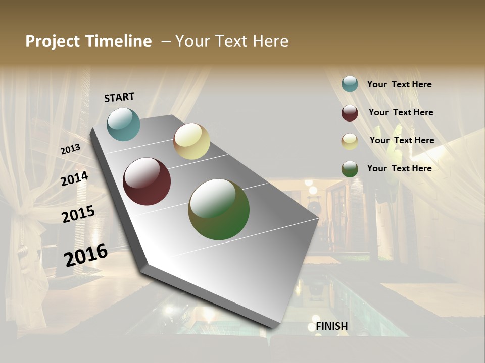 House Tourist Holiday PowerPoint Template