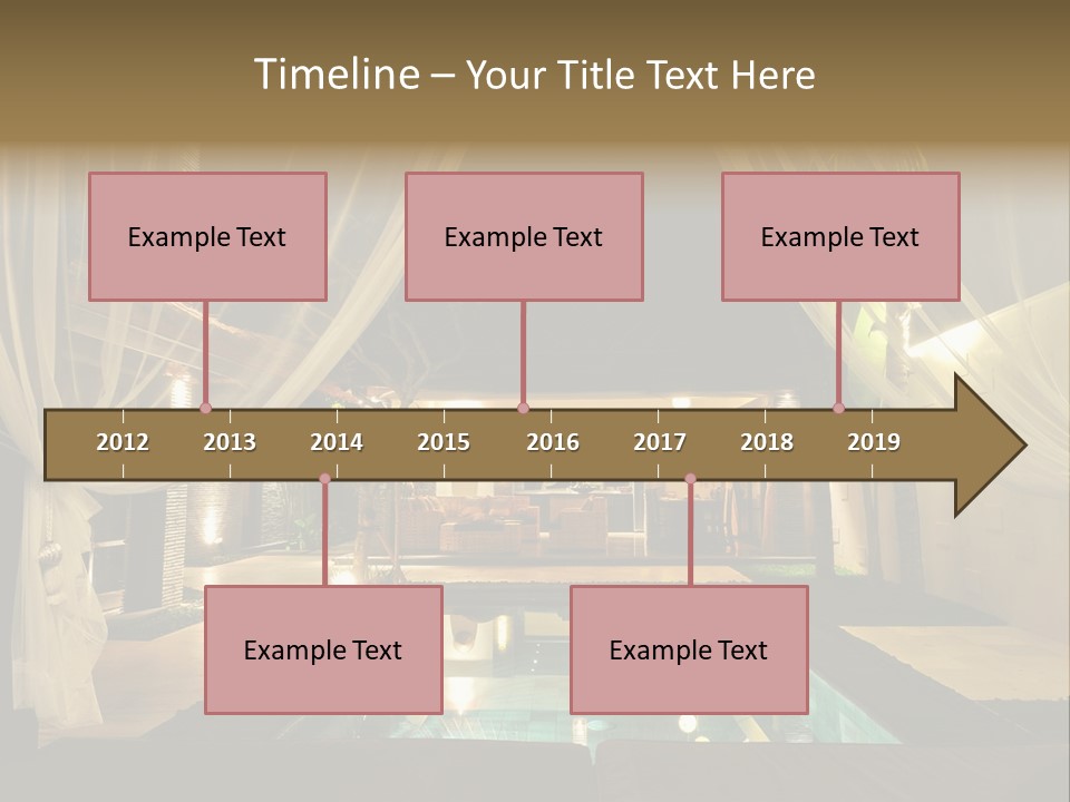 House Tourist Holiday PowerPoint Template