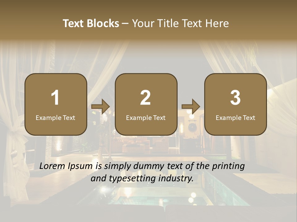 House Tourist Holiday PowerPoint Template