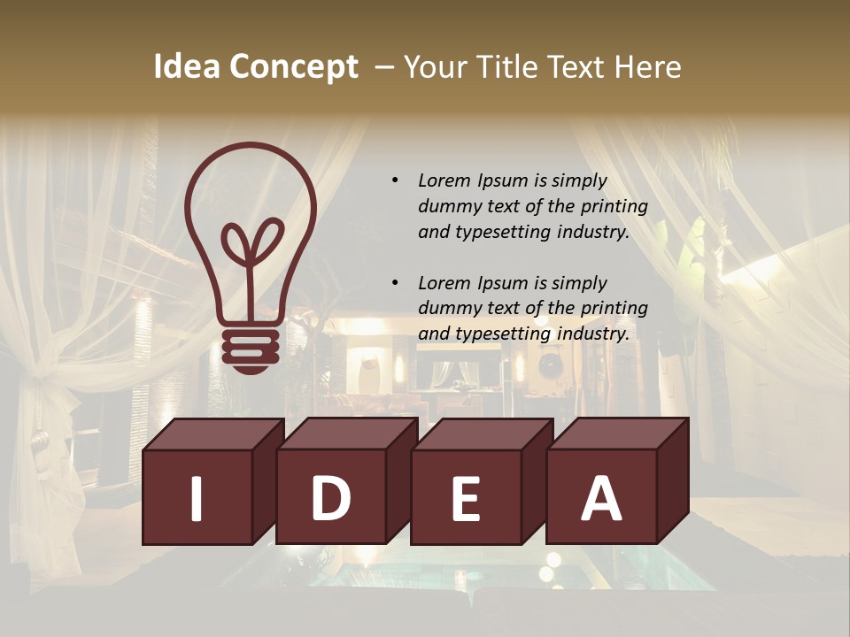 House Tourist Holiday PowerPoint Template