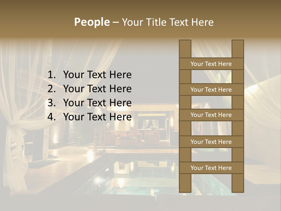 House Tourist Holiday PowerPoint Template