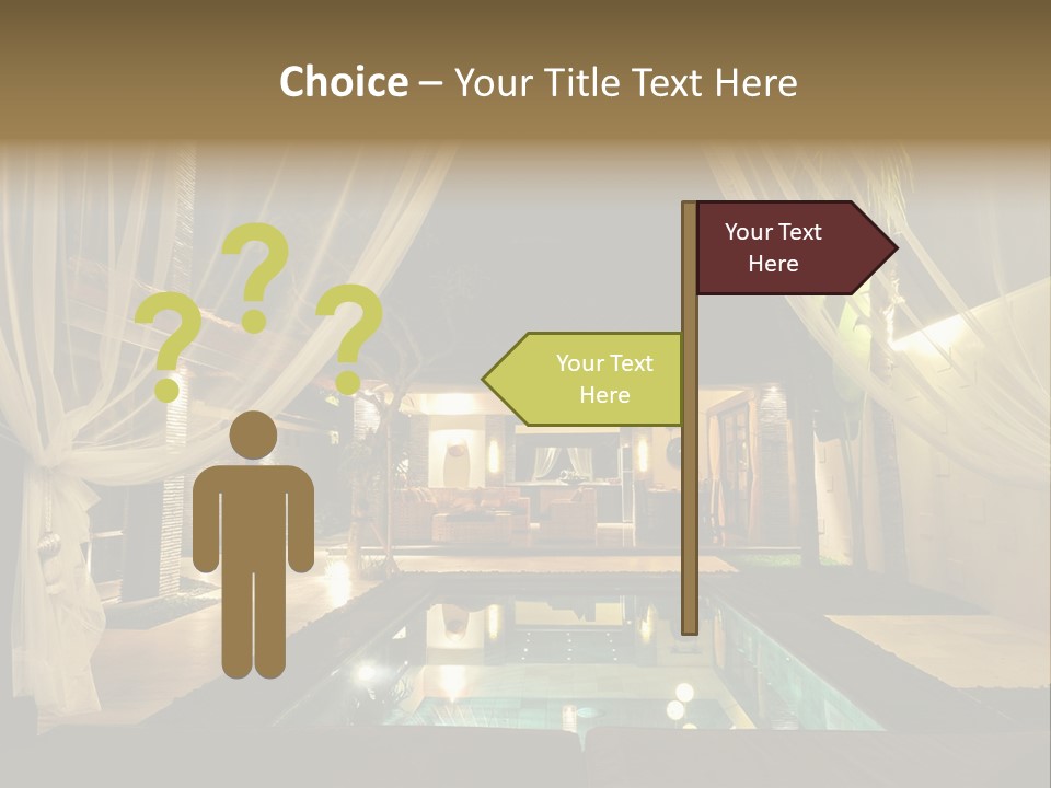 House Tourist Holiday PowerPoint Template