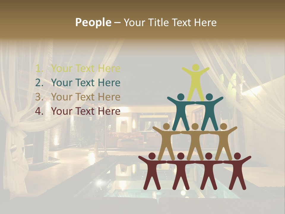 House Tourist Holiday PowerPoint Template