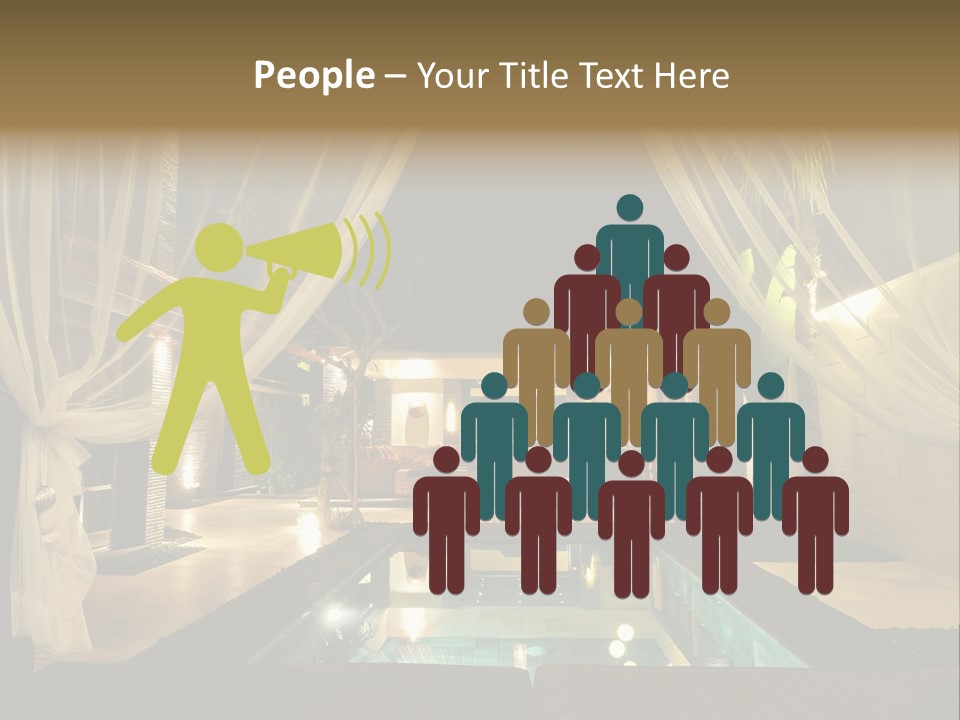 House Tourist Holiday PowerPoint Template