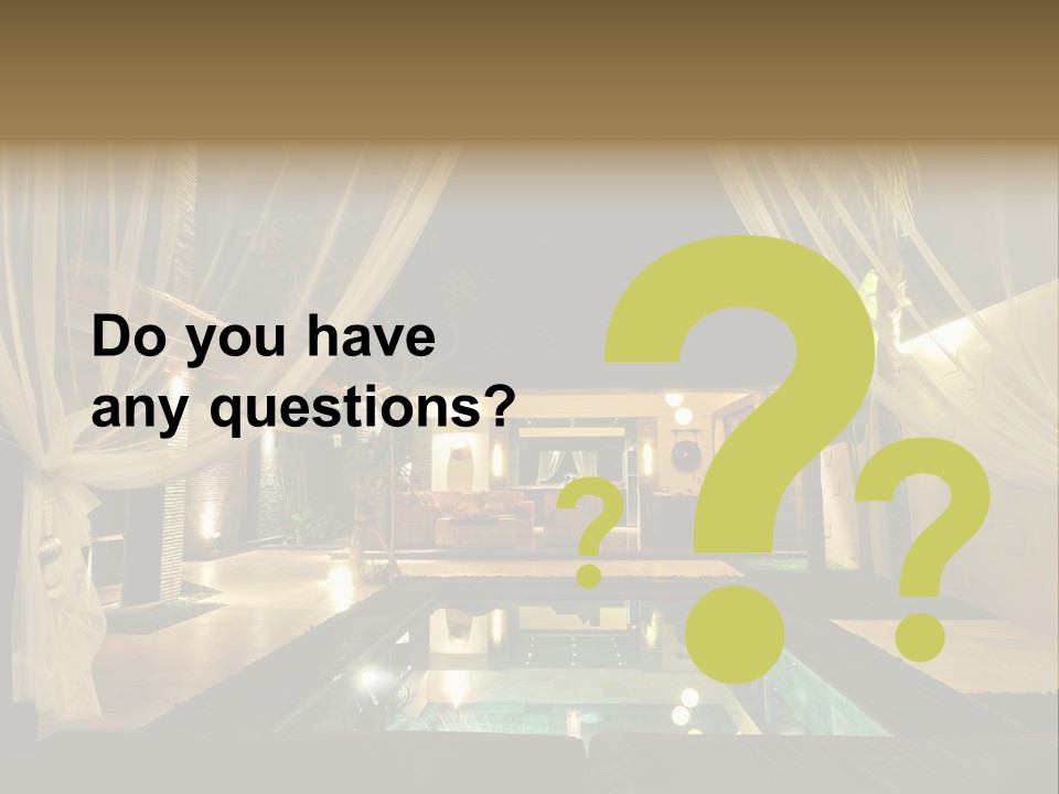 House Tourist Holiday PowerPoint Template