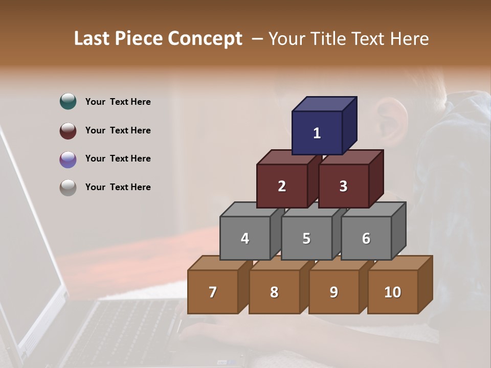 Fun Keyboard Horizontal PowerPoint Template