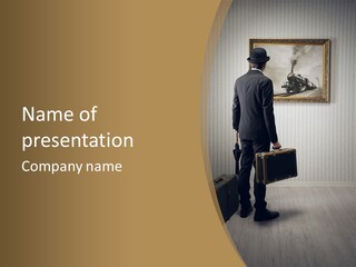 Observing Museum Suitcases PowerPoint Template