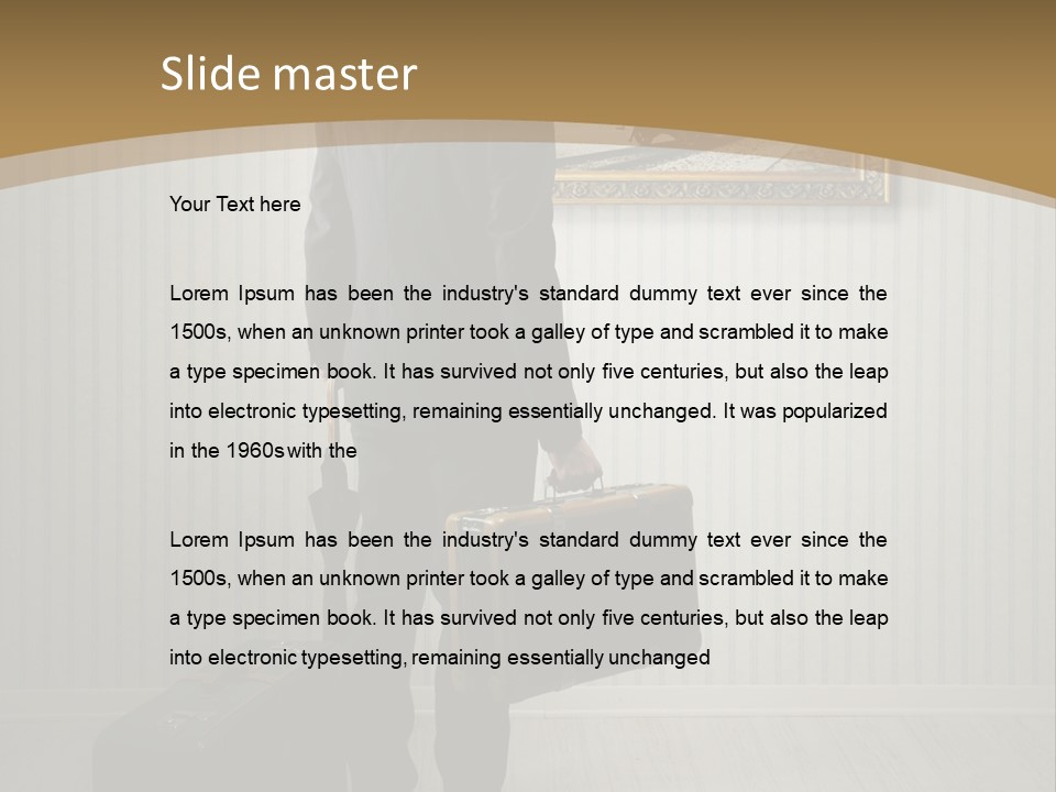 Observing Museum Suitcases PowerPoint Template