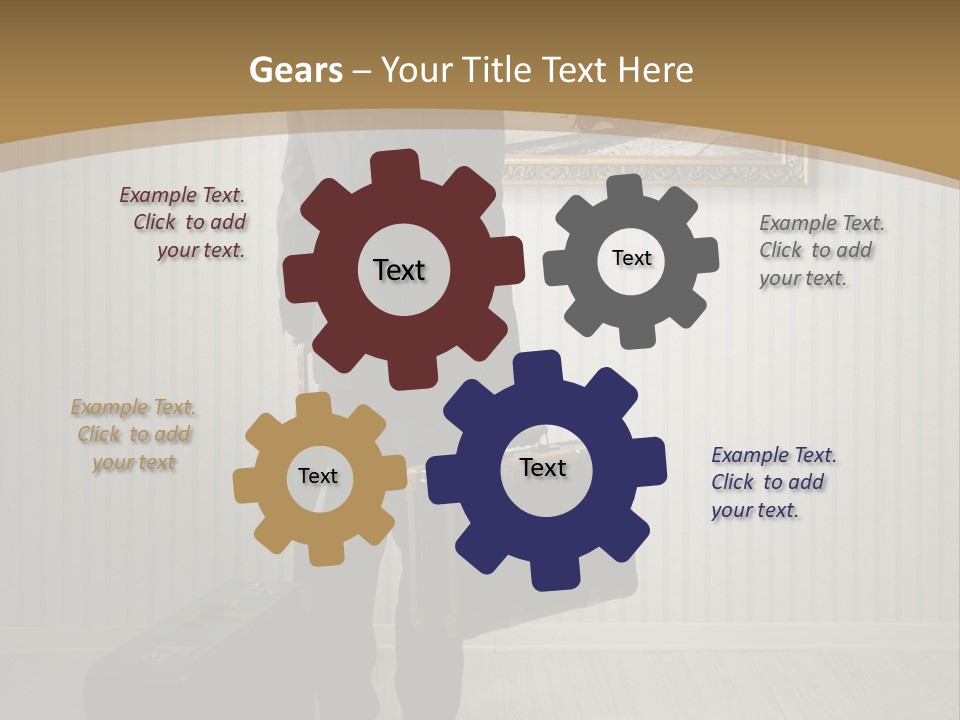 Observing Museum Suitcases PowerPoint Template