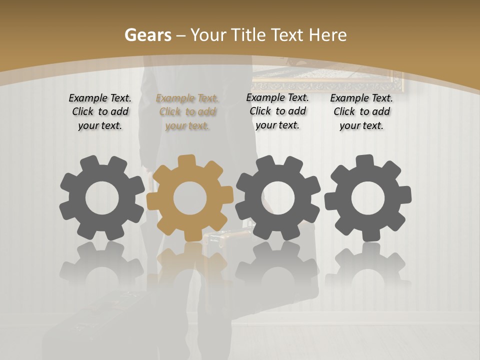 Observing Museum Suitcases PowerPoint Template