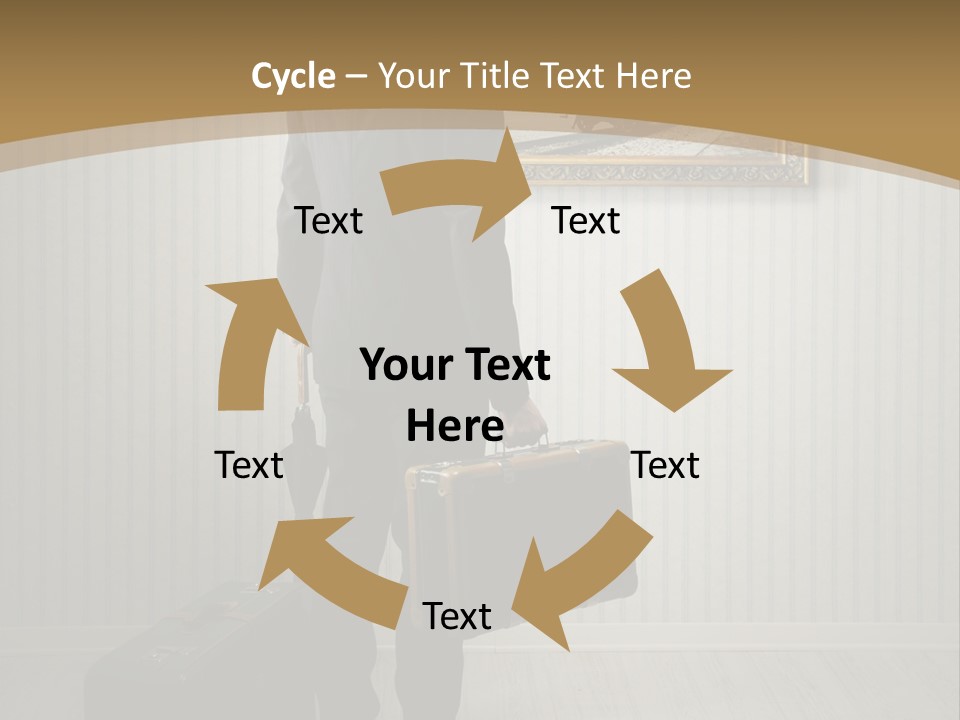 Observing Museum Suitcases PowerPoint Template