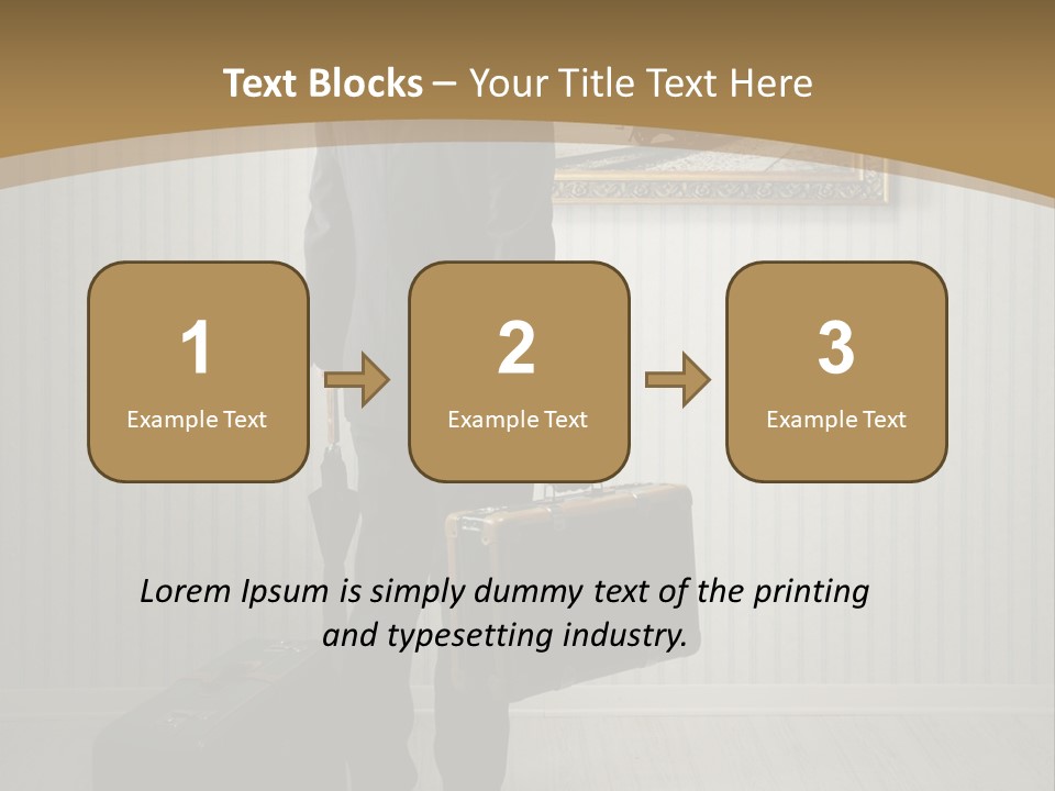 Observing Museum Suitcases PowerPoint Template