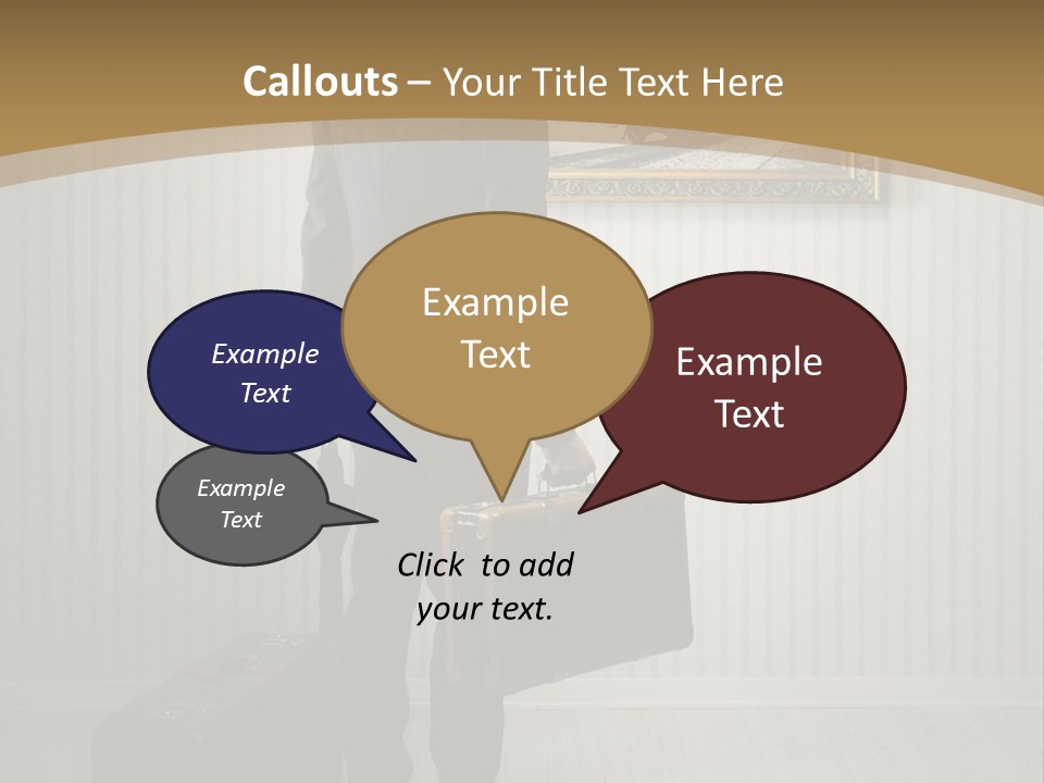 Observing Museum Suitcases PowerPoint Template