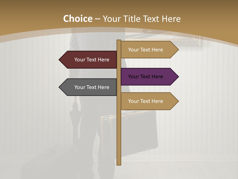 Observing Museum Suitcases PowerPoint Template