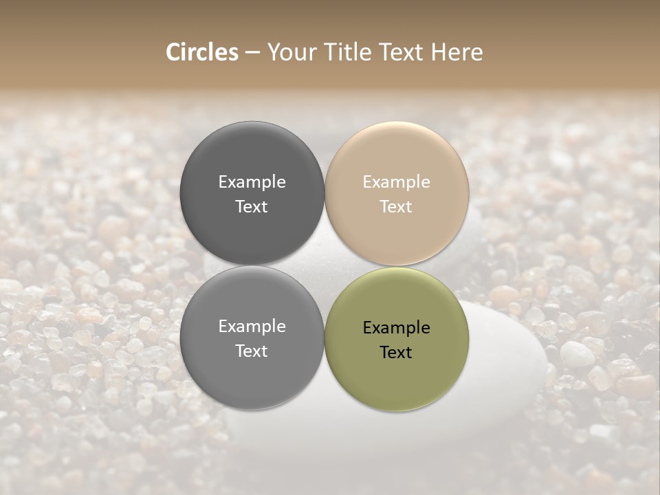 Background Sand Macro PowerPoint Template