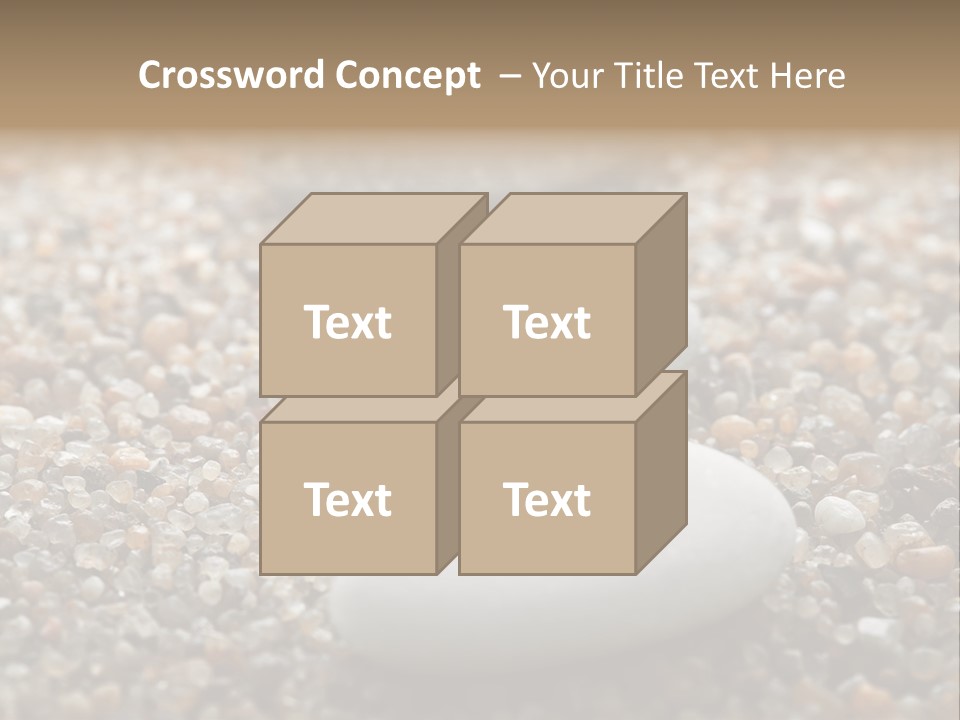 Background Sand Macro PowerPoint Template