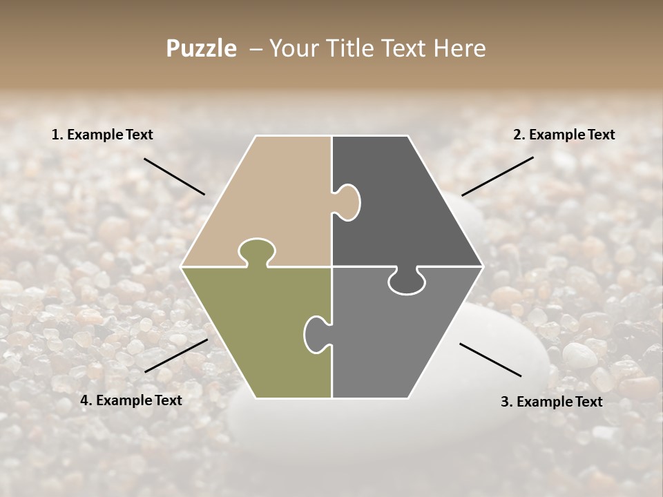 Background Sand Macro PowerPoint Template