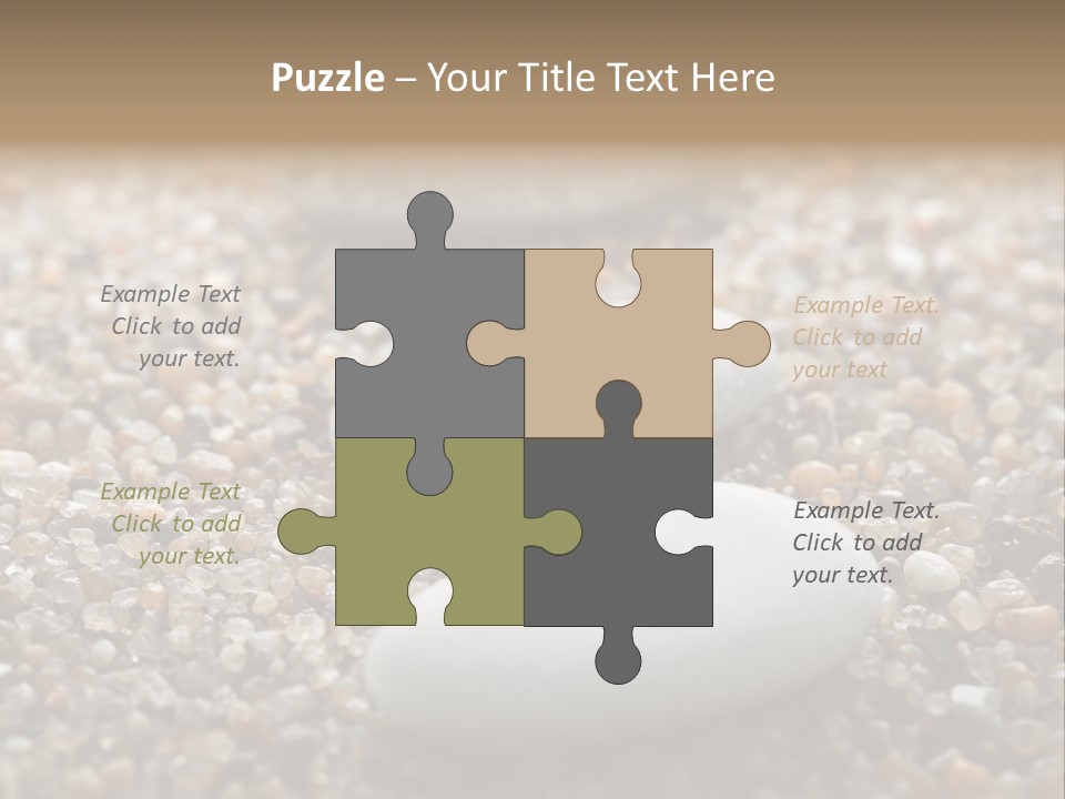 Background Sand Macro PowerPoint Template