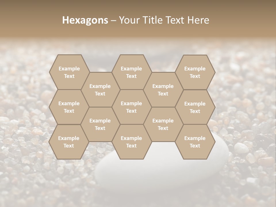 Background Sand Macro PowerPoint Template