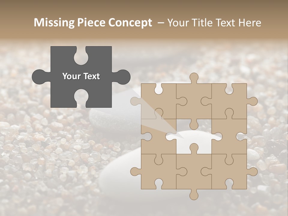 Background Sand Macro PowerPoint Template