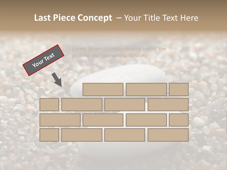 Background Sand Macro PowerPoint Template