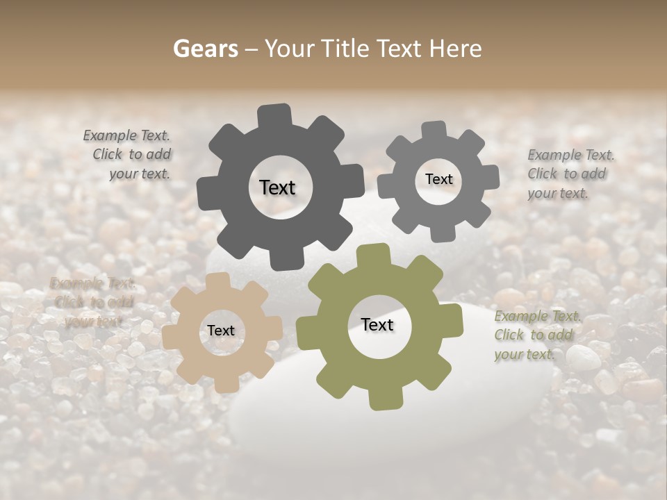 Background Sand Macro PowerPoint Template