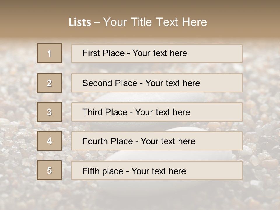 Background Sand Macro PowerPoint Template