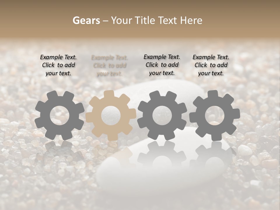 Background Sand Macro PowerPoint Template